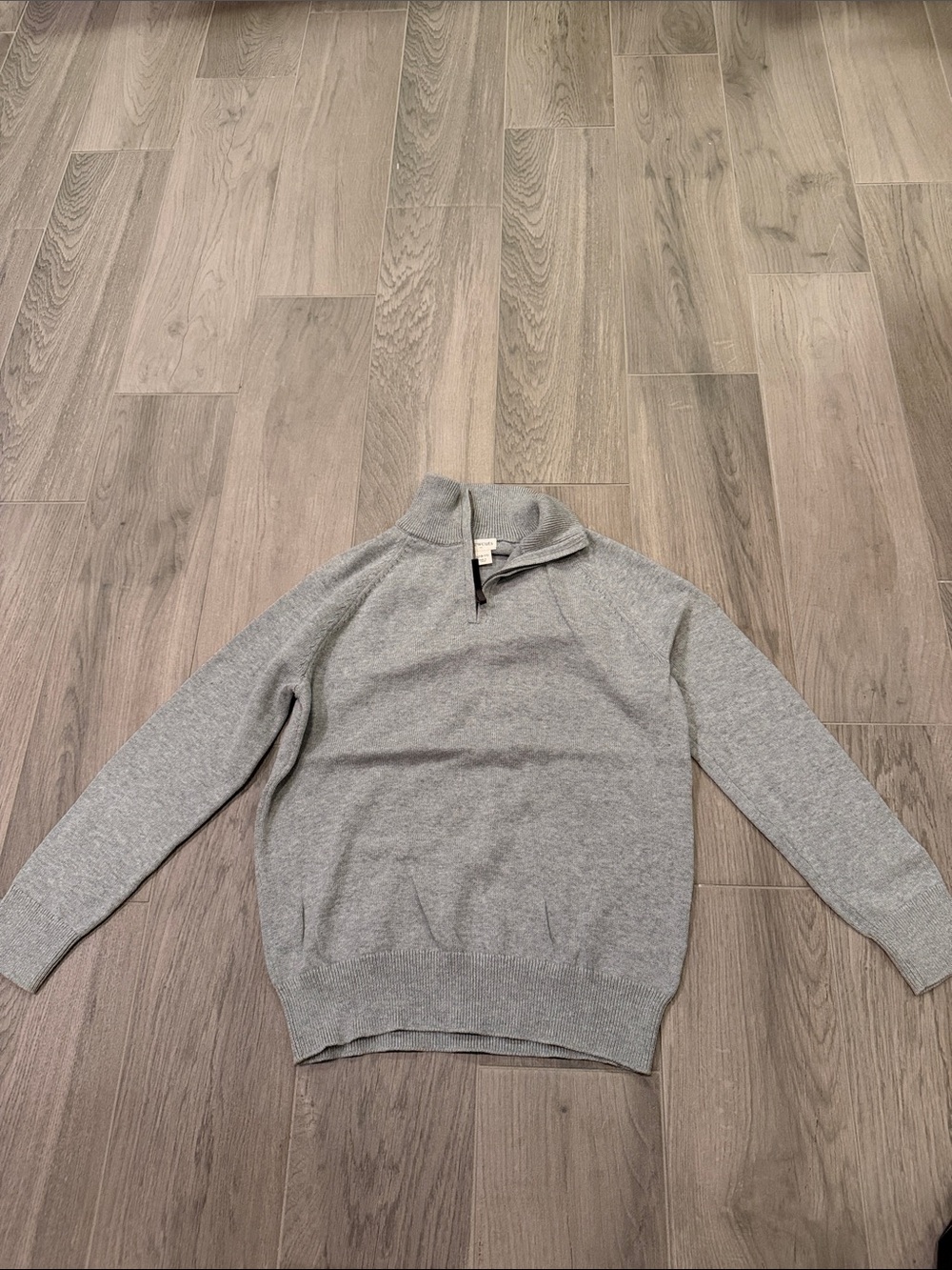 Crewcuts Boys Gray Quarter-Zip Sweater Size L